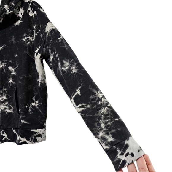 John + Jenn Tie Dye Full Zip Hoodie Sweatshirt - Picture 6 of 8